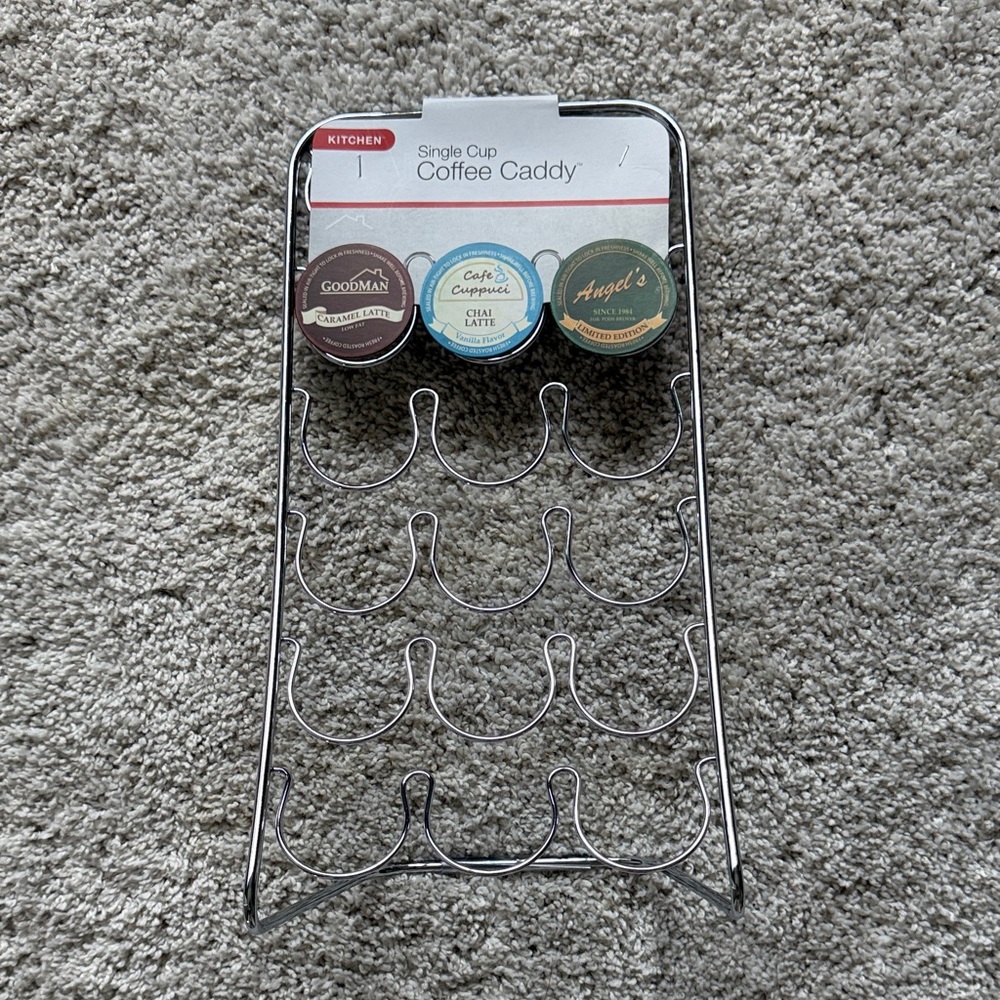 Coffee Caddy in Silver - Keurig Cup Holder